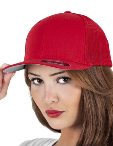 FLE-6511-Flexfit Mesh Trucker Cap